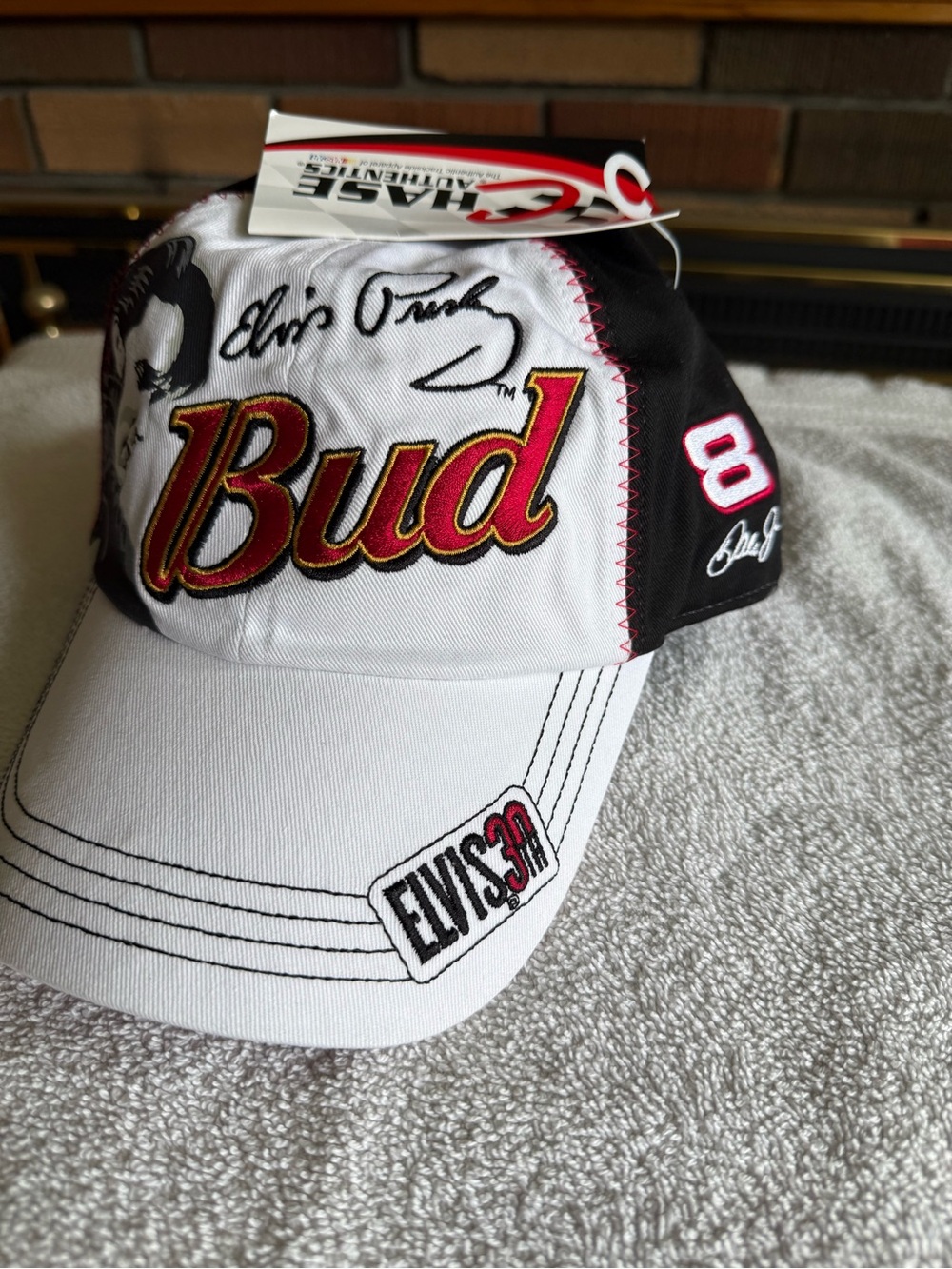 NWT - Dale Jr #8 / Elvis Presley baseball cap black, white and red